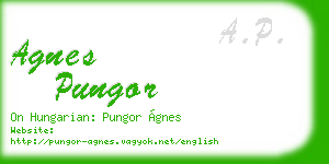 agnes pungor business card